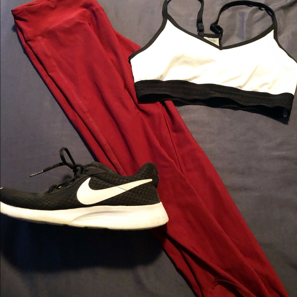 Red Workout Leggings